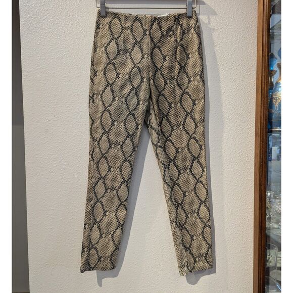 NWT  PRINCESS POLLY Kiesha snakeskin skinny ankle high rise pants   Sz 2 - Picture 9 of 11